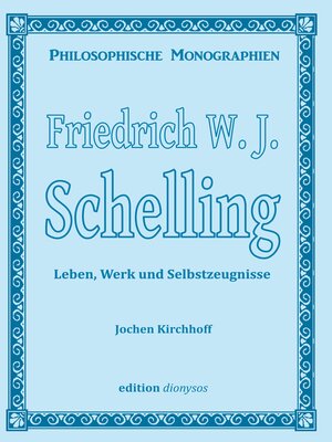 cover image of Friedrich W.J. Schelling